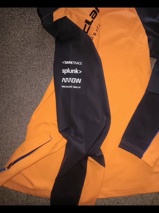 McLaren Orange & Black Utility Half-Zip Jacket - Picture 3 of 5
